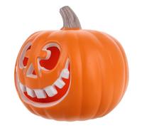 OUNONA Puntelli per lanterna di zucca accendi jack o lantern zucca giocattolo sospeso luci di zucca a LED Luminoso Pumkin di plastica illumina la decorazione della zucca Arancia
