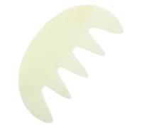 OUNONA Raschietto Per Capelluto in Pietra Naturale Massaggiatore Manuale Gua Sha Per Capelluto Pettine Cinque Denti Grandi Per Stimolare La Testa Ridurre La Tensione e Migliorare Sonno