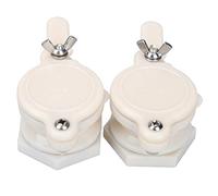 OUNONA Rubinetto a taglio Apicoltura miele Plastica Miele Cancello Valvola Estrattore Attrezzature per apicoltore -2pz(bianco)