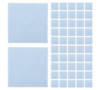 OUNONA Salviette per Pulizia Argento e Accessori Suede 8x8cm, 50 Pezzi Pulizia Efficiente e Sostenibile