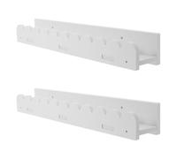 OUNONA Scaffale per Raccolte Illustrate in Pvc Bianco Design a Onde, Componibile e Mobile, per Organizzare e Risparmiare Spazio nella Cameretta