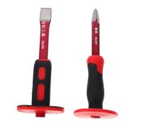 OUNONA Scalpelli Per Muratura in Acciaio Cromo-vanadio Temprato Manico Antiscivolo Con Protezione Paramano in Gomma Per Demolizione e Intaglio