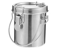 OUNONA Secchio Argento Lavaggio Coperchio Inox Pennelli Acciaio
