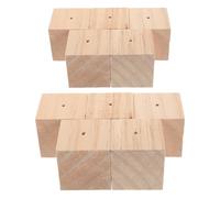 OUNONA Set 10 Supporti in Legno per Unghie a Forma di Fiore 5X5X5 CM Basi Stabili per Decorare Fiori da Forno Alzate per Torte Professionali e Casalinghe per Decorazioni Dolci e Cake