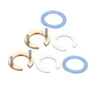 OUNONA Set 2 Pezzi Controdado per Rubinetto Anello Elastico Anti-Allentamento in Silicone e Metallo Kit Montaggio Rubinetto Cucina per Fissaggio Lavandini e Lavelli Accessorio