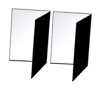 OUNONA Set 2 Pezzi Riflettore per Fotografia Portatile Formato A4 in Cartone Pieghevole Pannello Riflettente Luce Morbida per Illuminazione Uniforme e Controllo Ombre