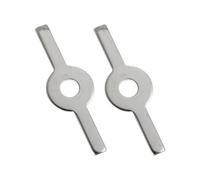 OUNONA Set 2 Pezzi Supporti per Insaccatrice in Acciaio Inossidabile Argento per Tritacarne Diametro 55mm, Facili da Conservare e Prevengono la Fuoriuscita della Carne