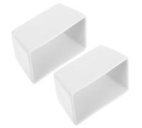 OUNONA Set 2 Pezzi Zuccheriera in Ceramica Bianca 170ml Contenitore Porta Bustine di Zucchero e Caramelle per Tavolo da Pranzo e Cucina, Organizer Multifunzionale per Cubetti di Zucchero