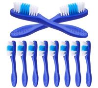 OUNONA Set da 10 Spazzolini da Denti Mini per Detenuti in Plastico e Nylon Testina Grande Antiscivolo, per Centri di Detenzione e Prigioni