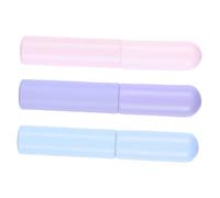 OUNONA Set Da 3 Pennelli Pennelli Per Labbra in Silicone Coperchio Applicatori Per Rossetto e Correttore Labbra Morbidi e Delicati Per Trucco Professionale Per Uso Quotidiano e Regalo