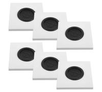 OUNONA Set di 6 prese decorative per cavi con cuscinetto in gomma, 12 mm, | Placca di copertura cieca per prese elettriche, placca a muro per passaggio cavi, coperture decorative per prese di rete o