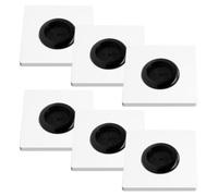 OUNONA Set di 6 prese decorative per cavi con cuscinetto in gomma, 31 mm, | Placca di copertura cieca per prese elettriche, placca a muro per passaggio cavi, coperture decorative per prese di rete o