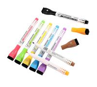 OUNONA Set di 8 Pennarelli Cancellabili per Lavagna Bianca con Magnete e Gomma, Scrittura Scorrevole su Superficie Secca, per Case e Disegni con Colori Assortiti