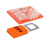OUNONA Set di Esperimenti Ottici per Fisica Prisma Triangolare e Specchi Convessi e Concavi in Plastica, Facile Montaggio per Laboratori e Lezioni di Ottica