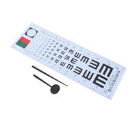 OUNONA Set Strumento per L’esame della Vista Tabella Oculare da Parete e Lettere, Occlusore Oculare e Puntatore Manuale per Test Visivi Familiari Adulti, Uso Domestico e Clinico