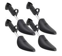 OUNONA Shoe Tree Regolabile in Plastica Nero 4 Pezzi per Scarpe Uomo 35-39 per Mantenere la Forma e Ridurre il Fastidio