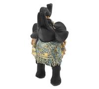 OUNONA simpatiche statuette di elefanti di grandi dimensioni statuetta di elefante piccola Figurina OH decorazione della statua dell'elefante statua della decorazione dell'elefante resina