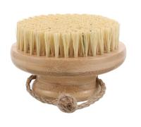 OUNONA Spazzola per il corpo in bambù a secco - Spazzola esfoliante per il corpo - Scrubber per la pulizia della doccia - Scrubber per la schiena nella doccia - Rimozione della pelle morta per donne