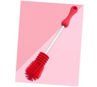 OUNONA Spazzola Pulizia Bottiglie in Silicone e Acciaio con Manico Ergonomico Flessibile e Testina Rimovibile Scovolino Bottiglie Sicuro e Resistente al Calore per Pulizia Profonda e