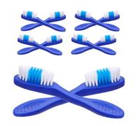 OUNONA Spazzolino Dentale Sicuro per Detenuti 20 Pezzi Blu con Manico Corto e Setole Morbide per Pulizia Delicata Gengive e Spazi Ristretti in Ambienti Controllati