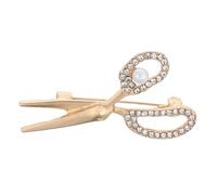 OUNONA Spilla alla Moda Forma di Forbici in Lega Lucida Scintillanti Accessorio per Abito da Lavoro Spilla da Donna e Uomo