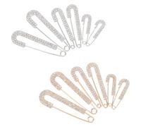 OUNONA Spille di Sicurezza Decorative Strass, Fermagli da Donna per Sciarpe e Cappelli, Set da 12 Pezzi Clip Sicure e Design Elegante per Abbigliamento Femminile