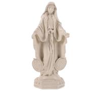 OUNONA Statua cattolica della Vergine Maria in resina, Beata Madre Maria, scultura religiosa della Vergine messicana per decorazioni religiose e spirituali natalizie