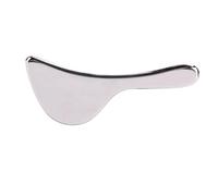 OUNONA Strumento Guasha per Viso in Acciaio Inox Raschietto Massaggiatore Compatto per Viso e Corpo per Massaggi Drenanti e Rilassamento Muscolare Adatto a Principianti e Uso Quotidiano