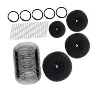 OUNONA Strumento Per Chignon Ciambella Con Elastici e Forcine Set Per Chignon Facile e Rapido Per Acconciature Di Tutti i Giorni