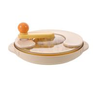 OUNONA Strumento per sminuzzare il pollo, sminuzzatore a torsione da 28 cm | Tritacarne per pollo sminuzzato, manzo e maiale, girevole a 360°, base antiscivolo, manico ergonomico, coperchio