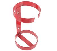 OUNONA Supporto a Parete per Estintore in Ferro Rosso 1Kg Staffa di Montaggio Stabile per Estintori Piccoli Resistente per Uso Nautico Auto Uffici e Ambienti Industriali