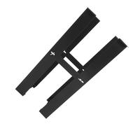 OUNONA Supporto per Case del Computer Regolabile Nero, 1 unità, Realizzato in Acciaio al Carbonio, Compatibile PC Fissi e Portatili, Uso Ufficio e Studio