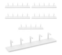 OUNONA Supporto per Unghie per Press-on 6 Set Bianco Espositore per Manicure Nail Art Effetto Occhi di Gatto Base Rimovibile per Esercitazioni Professionali e Fai da Te