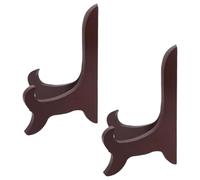 OUNONA Supporto Superficie Liscia e Antiscivolo per Piatti Decorativo 2 in Legno per e Fiere Commerciali