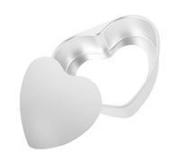 OUNONA Tortiera Cuore in Lega di Alluminio Resistente con Fondo Apribile Antiaderente e Facile da Pulire per Dolci Fatti in Casa e Uso Professionale