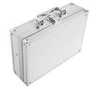 OUNONA Valigetta Portautensili in Alluminio Leggera con Chiusura Sicurezza Design Versatile per Organizer Attrezzi Borsa Portatile per Lavoro e Te