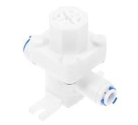 OUNONA Valvola Regolatrice di Riduzione Pressione Acqua Raccordo a Innesto Rapido 1/4 Compatibile Filtri Acqua a per Uso Domestico in Polipropilene Alimentare Bianco