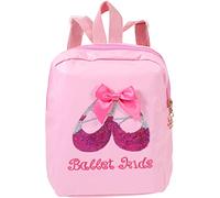 OUNONA Zaino Per Danza Classica e Balletto Da Ragazza Paillettes Glitterate, Materiale Pu Resistente e Leggero, Zaino Scuola e Viaggio Per Bambine Design Pratico e Funzionale