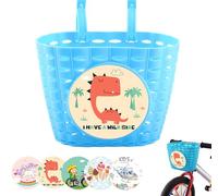 OUOQI Cestino Bici Bambina,Cestino per Bici per Ragazzi,Cestino per Scooter in Plastica,Cestino Manubrio Bambinim,Cestino Bici Bambina Regolabile,per Bicicletta,Bilanciamento,Triciclo E Scooter