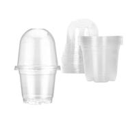 OUOULAJY 10 vasi per piante con cupola per umidità per mini piante paesaggistiche, robusti nella parte superiore