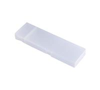 OUOULAJY Astuccio lungo in plastica organizer per studenti scuola cancelleria cassetta degli attrezzi trasparente finitura opaca portapenne S, L, L