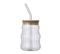 OUOULAJY Barattolo di vetro Drinkware Clear Grande Capacità Regalo per Milkshake Birra A