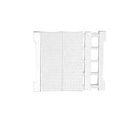 OUOULAJY Scaffale estensibile per armadio, organizer regolabile, asta bianca, 30-40 cm