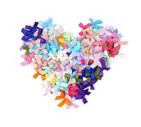 oupados 100 Pezzi 4×2.5cm Multicolori Mini Fiocchi Decorativi Fiocchi Colorati Mini Fiocco di Nastro per Decorazione di Regali di Cerimonia Nuziale Ornamento Fai da Te Fiocchi