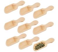 oupados Cucchiai in legno con manico corto, 50 pezzi, 7,5 x 2,5 cm, per