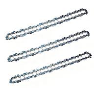 OUPADOS Lot de 3 Chaînes de Tronçonneuse 3/8" LP 1,3 mm 52 Maillons, Chaîne de Rechange pour Rail de 35 cm, Compatible Husqvarna 240, DCS330, Einhell GH-EC 1835
