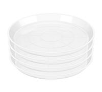 OUPSAUI Confezione da 4 sottovasi trasparenti per piante, da 10, 10, 12, 14, 16, 18, 50, 50, 55 cm, sottovasi in plastica extra large per esterni e interni, vassoio antigoccia per piante (30 cm)