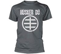 OUQIAO Husker Du Circle Logo T-Shirt Grey Grey XL