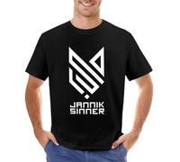 OUQIAO JANNIK-Sinner-T-Shirt-Cute-Tops-Funny-t-Shirt-Mens-Clothes Black XXL