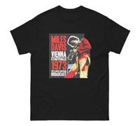 OUQIAO Miles Miles Davis Classic Jazz T Shirt Black 3XL